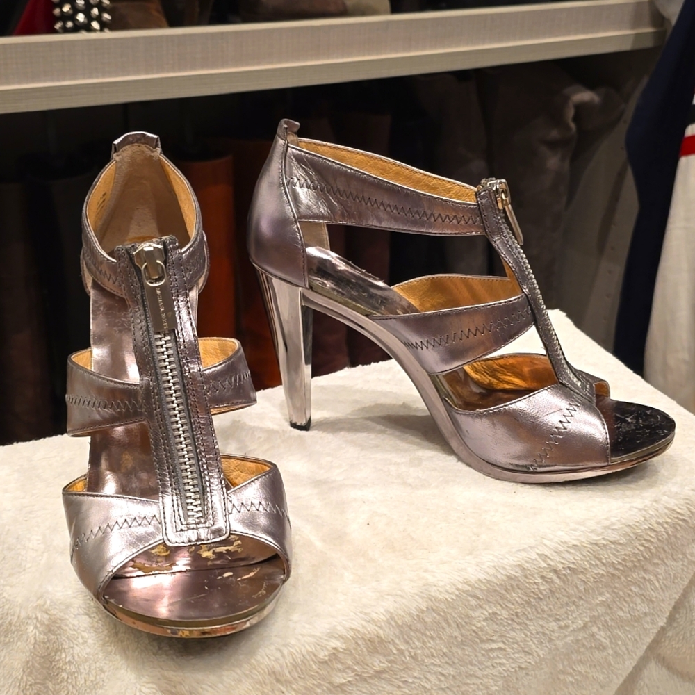 Silver Michael Kors sandals